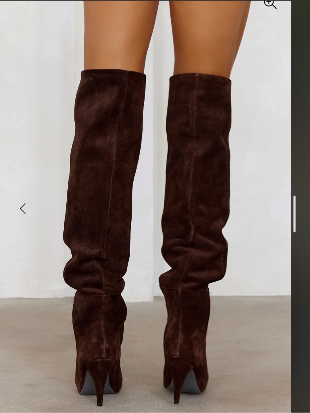 Bellamie Dark Brown Suede Over-the-Knee Pointed Toe Boots size 7. Steve Madden - Picture 5 of 12